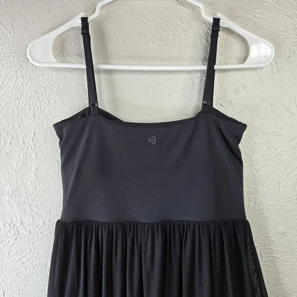 Blogilates Ballerina Active Dress Small Black Short Lined Ruffle Pleated Tiered - Picture 7 of 11
